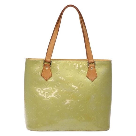 LOUIS VUITTON Monogram Vernis Houston Hand Bag Gris M91053 LV Auth bs27746 - Picture 1 of 14